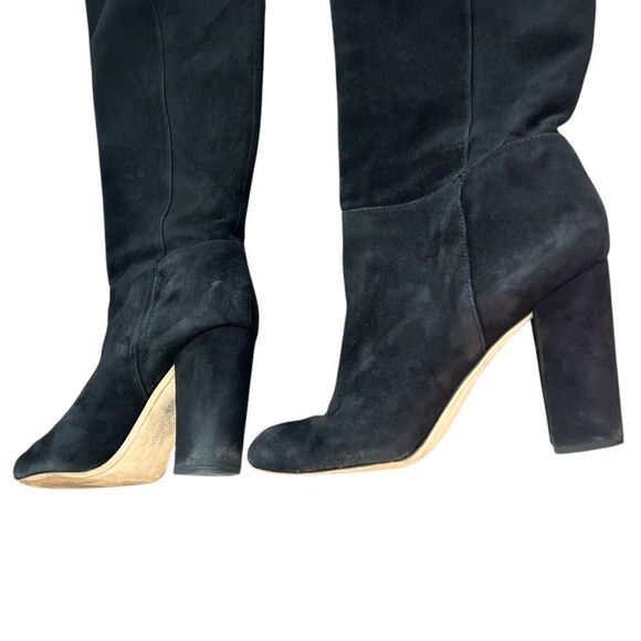 Sam Edelman Caprice Suede Boots | Round Toe | Women’s Size 10M | Black Knee-High - Picture 5 of 15